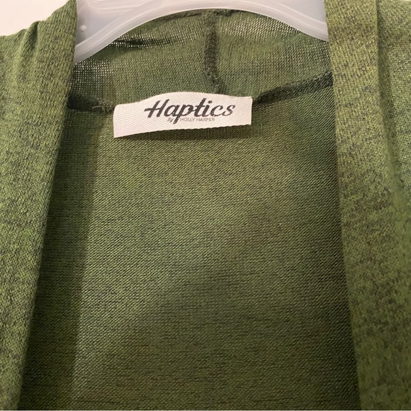 HAPTICS BOHO LEOPARD ANIMAL COLOR BLOCK MEDIUM LONG SLEEVE POCKETS CARDIGAN - Picture 11 of 12